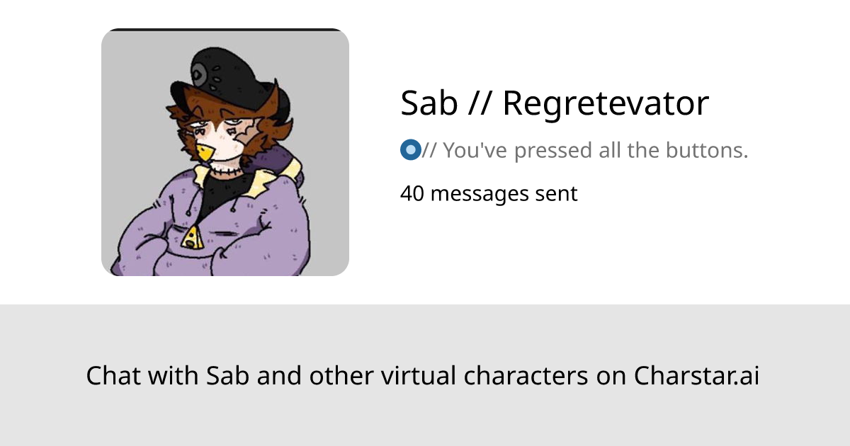 Sab // Regretevator | Charstar